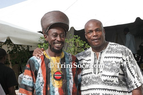 Brother Resistance and Hasely Crawford at Duke's Send-Off