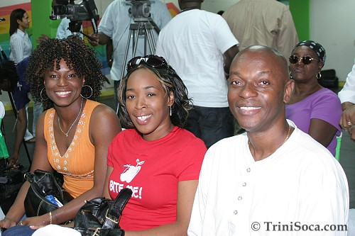 LEFT: Sanelle Dempster, Michelle Sylvester and George for 93.5fm