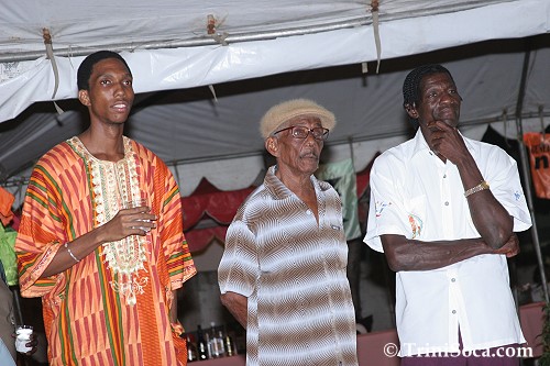 LEFT: Akhenaton Daaga, Anthony 'Surpriser' Felix and Romanus 'Trumpet' Silverthorn