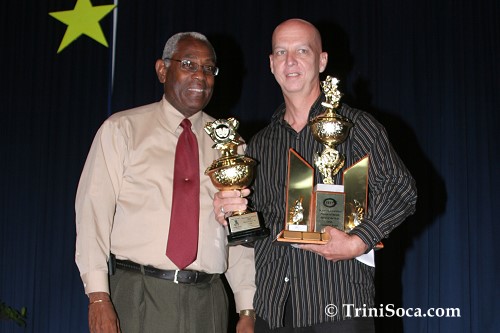 LEFT: His Worship, the Mayor of Port of Spain, Mr. Murchison Brown and Brian Mac Farlane