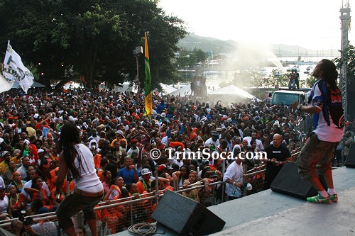 Machel Montano performs at the Insomnia Fete