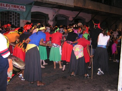 Re-enactment of Port of Spain Canboulay Riots 1881