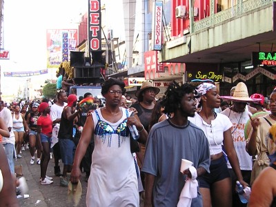 Jouvert Masqueraders with Music Truck